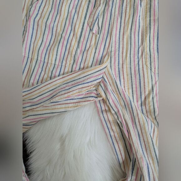 Marine Layer Multicolor Cream Wide Leg Pants M Medium - Picture 3 of 6